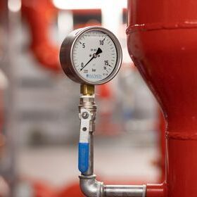 Druckmesser einer vorgesteuerten Trockenanlage